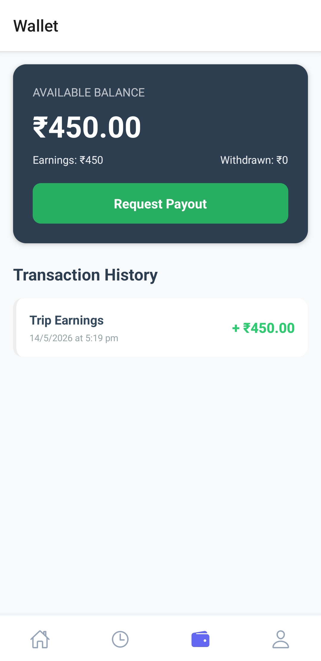 Driver Earnings